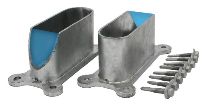 post and rail end brackets